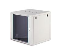 DIGITUS Armario de Red - Rack de 19" 12 U - Sin Montar - Montaje en Pared - 600 mm Profundidad - 470 mm Profundidad útil - Capacidad de Carga de 60 kg - Puerta de Cristal - Serie Dynamic-N - Gris