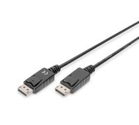DisplayPort connection cable, DP M/M, 1.0m, w/interlock, DP, 1.1 conform, bl