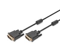 DIGITUS Cable de conexión DVI - 5 m - DVI-D - DVI-D - Macho - Macho - Negro