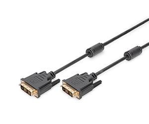 DIGITUS ASSMANN Electronic DVI 3m Cable DVI DVI-D Negro - Cables DVI (3 m, DVI-D, DVI-D, Negro, Níquel, 1 Pieza(s))