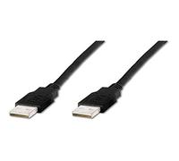 DIGITUS ASSMANN Electronic USB 2.0 A, 1m - Cable USB (1m, 1 m, USB A, USB A, 2.0, Male Connector/Male Connector, Negro)