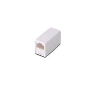 DIGITUS AT-A 8/8 Acoplador RJ45 Cat 5e, 1 Pieza, Extensión de Cable Lan, Conector Cat5e, No Apantallado, Compatible con PoE, Acoplador Modular, Para Switch, DSL, Módem, Router, PC, Blanco