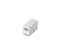 DIGITUS AT-A 8/8 Acoplador RJ45 Cat 5e, 1 Pieza, Extensión de Cable Lan, Conector Cat5e, No Apantallado, Compatible con PoE, Acoplador Modular, Para Switch, DSL, Módem, Router, PC, Blanco