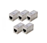 Digitus AT-AG-8-8-C6S-5 Acopladores Modulares CAT 6 Blindados Paquete de 5 Plata