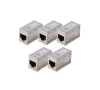 Digitus AT-AG-8-8-C6S-5 Acopladores Modulares CAT 6 Blindados Paquete de 5 Plata