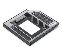 DIGITUS Bastidor de Montaje SSD/HDD para bahía de Unidad de CD/DVD/BLU-Ray - para portátiles - SSD/HDD de 2,5" - SATA a SATA III - 12,7 mm de Altura - 6 Gbit/s