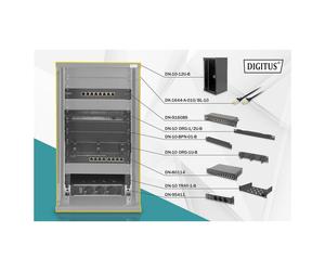 Digitus Bastidor de Pared para Red 254 mm (10") 12U Negro, 312x300mm (Ancho x Profundidad)