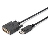 Digitus AK-990900-020-S adaptador de cable de vídeo 2 m DVI-D Negro