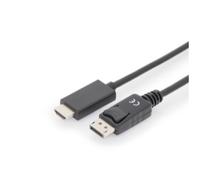 Digitus cable adaptador displayport, dp - hdmi tipo a