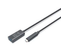 DIGITUS Cable alargador activo USB 3.2 Gen2 - 5 m - 10 Gbit/s