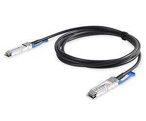 DIGITUS Cable DAC Universal - QSFP28-100 Gb/s - Cable de red - Direct Attach Cable - Direct Attach Copper - compatible con SFF-8665 - AWG30-1m - Negro