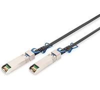 DIGITUS Cable DAC universal - SFP28 - 25 Gbit/s - factor de forma IPF - compatible con SFF-8432 - cable de red Twinax - Direct Attached Cable - AWG30 - conectable en caliente - 3m - negro