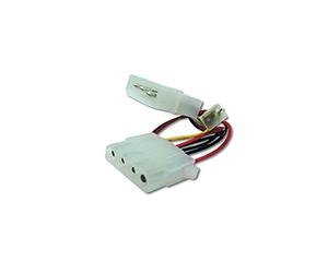 DIGITUS Cable de alimentación Molex interno - Molex de 4-pin a Molex de 4-pin y conector de ventilador de 3-pin - 0,3 m - adecuado para ventiladores, discos duros o unidades ópticas