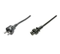 Power Cord, CEE 7/7 (Typ-F) - C5 M/F, 1.2m, H05VV-F3G 0.75qmm, bl