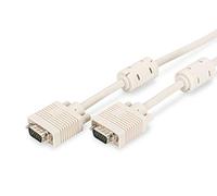 Digitus Cable de conexión del monitor VGA, DSUB HD15 De enchufe a enchufe, 3m, beige