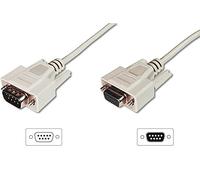 Datatransfer extension cable, D-Sub9 M/F, 5.0m, serial, molded, be