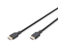 DIGITUS Cable de conexión HDMI 2.1 Ultra High Speed, tipo A - 1,0m - con canal Ethernet - UHD-II 8k/60Hz - 4k/120Hz - compatible con PS5, Xbox Series, TV/beamer - contactos chapados en oro - negro