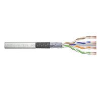 DIGITUS Cable de conexión sin terminar Cat-6 - 100 m - Sin terminar | Cable de red SF-UTP - LSZH - AWG 26/7 - 1 Gbit/s - 250 MHz - Compatible con PoE+ - Gris