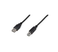 Digitus AK-300105-005-S Cable USB 2.0 Macho a Macho A a B 0.5m Negro
