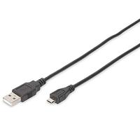 Digitus cable de conexión usb 2.0 - 1,0 m - usb a (m) a usb micro b (