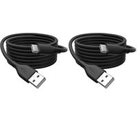 DIGITUS Cable de conexión USB 2.0-1 m - USB-A a Tipo-C - Funda de silicona flexible con protección contra dobleces - Hasta 480 Mbit/s - Cable con Plug & Play - Negro (Paquete de 2)