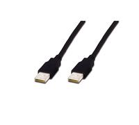USB connection cable, type A M/M, 1.0m, USB 2.0 compatible, bl