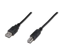 Digitus AK-300105-005-S Cable USB 2.0 Macho a Macho A a B 0.5m Negro