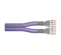 Digitus Cable de Datos CAT 6 U/UTP - Cable de Instalación, 500 m, Dúplex, Dca-s2,d2,a1, Cat6 UTP 23/1 AWG, 250 MHz, PoE+, LSZH, Púrpura