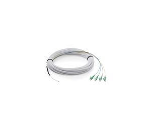 DIGITUS Cable de derivación FTTH - 30 m - monomodo - OS2 - 4x LC/APC | 4 fibras - Resistente a la flexión G.657A2 - LSZH - Extremo abierto - Cable de fibra óptica, Fibre Optic Cable - Blanco