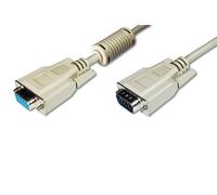 Digitus Cable de extensión de Monitor VGA - HD15 M/F - 1,8m - 3CF - Beige