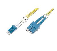 Digitus Cable de fibra óptica DK-292SCA3LC-02 – Dúplex SC(APC) a LC(PC) SM OS2 9/125 µ 2 m amarillo