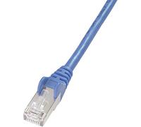 CAT 5e SF-UTP patch cord, Cu, PVC AWG 26/7, length 1 m, color blue
