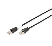 CAT 6 S-FTP outdoor patch cord, Cu, PE AWG 27/7, length 3 m, black sheath color