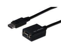 Digitus Cable DisplayPort (0,2 m, DP-HD15, connettore/Hembra, m/Bloqueo, DP 1,2 Compatible, UL)