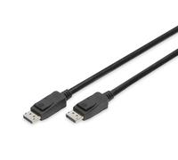 DIGITUS Cable Displayport - 3m - Displayport 1.4 - UHD-II 8k/60 Hz - 4k/120 Hz - Apto para monitores, Tarjetas gráficas - Negro