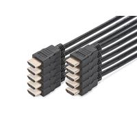 DIGITUS Cable HDMI - 2 m - 10 unidades - Ultra HD 4K 60 Hz - HDMI 2.0