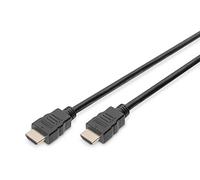 Digitus Cable HDMI Premium 2.0 3 m con Ethernet 4K/60Hz contactos chapados en oro, negro