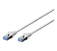 DIGITUS Cable LAN Cat 5e - 1 m - SF/UTP apantallado - CCA - Gris | 1 Gbit/s - Revestimiento de PVC - AWG 26/7 - Cable de red RJ45 - Compatible con Cat 6A y Cat 5e
