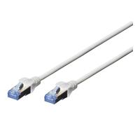 DIGITUS Cable LAN Cat 5e - 2 m - SF/UTP apantallado - Gris | 1 Gbit/s - PoE - Revestimiento de PVC - AWG 26/7 - Cable de red RJ45 - Compatible con Cat 6 y Cat 6A