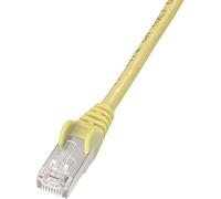 DIGITUS Cable LAN Cat 5e - 5m - Cable de red RJ45 - SF/UTP Blindado - Compatible con Cat6 y Cat6A - Amarillo