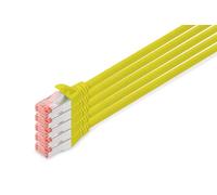 CAT 6 S-FTP patch cord, Cu, LSZH AWG 27/7, length 10 m, 5 pieces, color yellow