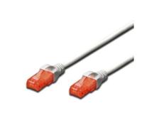 Digitus Cable LAN CAT 6 U/UTP LSZH 1 m RJ45 Gris Compatible con Cat-6A y Cat-5e