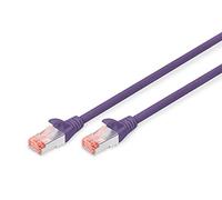 DIGITUS Cable LAN Cat 6 - 2m - Cable de red RJ45 - S/FTP Blindado - Compatible con Cat 6A y Cat 7 - Morado