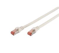 Digitus Cable LAN Cat 6 3 m – RJ45 S/FTP blindado – Compatible con Cat 6A y Cat 7 – Blanco