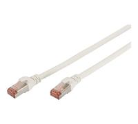 Digitus Cable LAN Cat 6 3 m – RJ45 S/FTP blindado – Compatible con Cat 6A y Cat 7 – Blanco