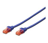 CAT 6 U-UTP patch cord, Cu, LSZH AWG 26/7, length 5 m, color blue
