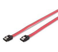 DIGITUS Cable SATA 7-pin, (0.5 m, Negro, Rojo) 0,5 m - con cierre