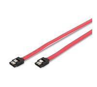 SATA connection cable, L-type, w/ latch F/F, 0.5m, straight, SATA II/III, re