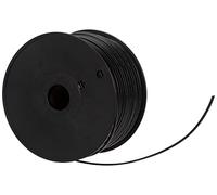 DIGITUS Cable telefónico plano - 4 hilos - 100 m en tambor - AWG 26 - sin blindaje - CCA - para instalaciones modulares o TAE - negro