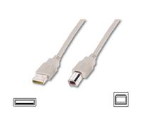 Digitus Cable USB 2.0 AM/BM 1.8m Beige